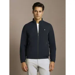 Louis Philippe Navy & Green Regular Fit Reversible Jacket-picture-39