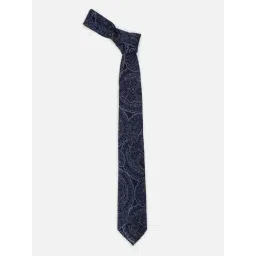 Louis Philippe Navy Embroidered Tie-picture-25