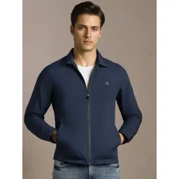 Louis Philippe Navy Regular Fit Jacket-picture-30