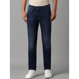 Louis Philippe Navy Slim Fit Jeans-picture-38