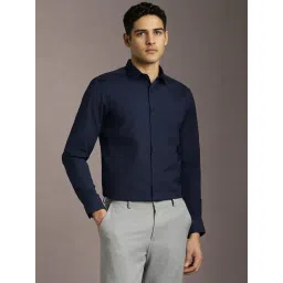 Louis Philippe Navy Slim Fit Shirt-picture-32