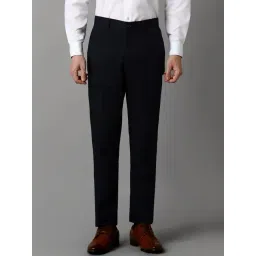 Louis Philippe Navy Slim Fit Trousers-picture-46