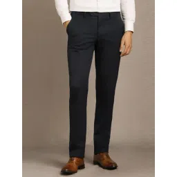 Louis Philippe Navy Slim Fit Trousers-picture-21