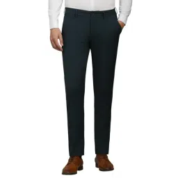 Louis Philippe Navy Slim Fit Trousers image 1
