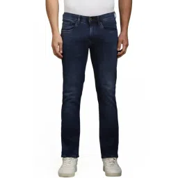 Louis Philippe navy Solid Jeans-picture-23