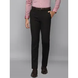 Louis Philippe Permapress Black Trousers-picture-34