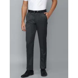 Louis Philippe Permapress Grey Regular Fit Texture Trousers-picture-20