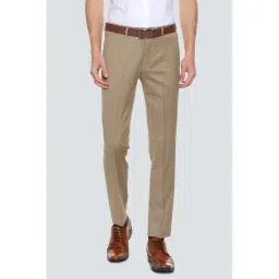 Louis Philippe Permapress Khaki Regular FitTrousers-picture-12