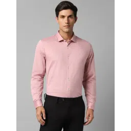 Louis Philippe Permapress Pink Cotton Slim Fit Shirt-picture-46