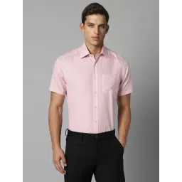 Louis Philippe Pink Cotton Classic Fit Printed Shirt-picture-11