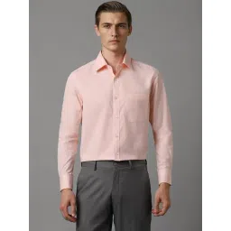 Louis Philippe Pink Cotton Regular Fit Shirt-picture-38