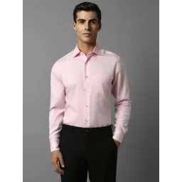 Louis Philippe Pink Cotton Regular Fit Shirt-picture-31