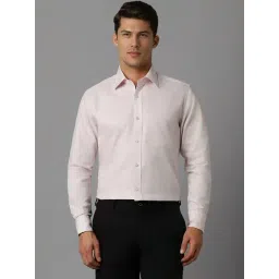 Louis Philippe Pink Cotton Regular Fit Shirt-picture-25