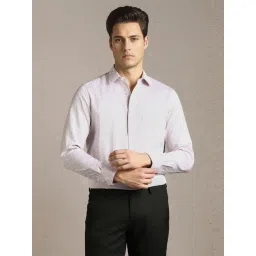 Louis Philippe Pink Cotton Regular Fit Shirt-picture-10
