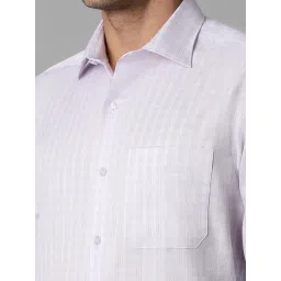 Louis Philippe Purple Cotton Regular Fit Checks Shirt image 4