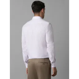 Louis Philippe Purple Cotton Regular Fit Checks Shirt image 2