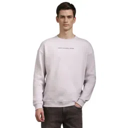 Louis Philippe Purple Cotton Regular Fit Logo Printed Sweatshirt-picture-28