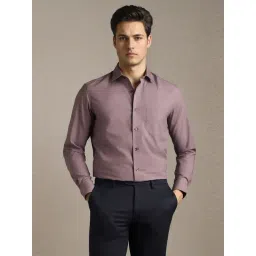 Louis Philippe Purple Cotton Regular Fit Shirt-picture-41