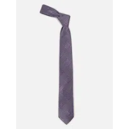 Louis Philippe Purple Embroidered Tie-picture-19