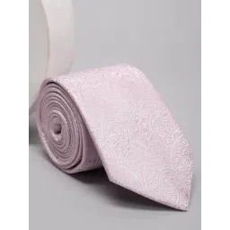 Louis Philippe Purple Polyester Texture Tie-picture-37