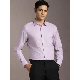 Louis Philippe Purple Regular Fit Texture Shirt-picture-45