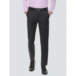 Louis Philippe Purple Regular Fit Trousers-picture-16