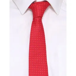 Louis Philippe Red Printed Tie image 2