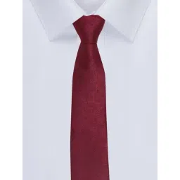 Louis Philippe Red Printed Tie image 4