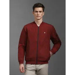 Louis Philippe Red Regular Fit Printed Jacket-picture-41