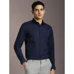 Louis Philippe Roll-Up Sleeves Slim Fit Formal Shirt-picture-22