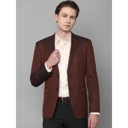 Louis Philippe Self-Design Slim-Fit Formal Blazers-picture-24