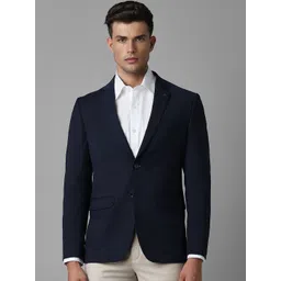 Louis Philippe Slim Fit Notched Lapel Single Breasted Formal Blazer-picture-25