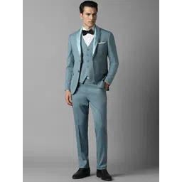Louis Philippe Slim-Fit Single-Breasted Three-Piece Formal Suit-picture-21
