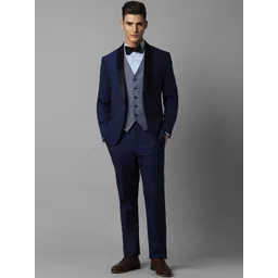 Louis Philippe Slim Fit Single-Breasted Three-Piece Formal Suit-picture-20