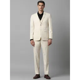 Louis Philippe Slim-Fit Single-Breasted Three-Piece Formal Suit-picture-23