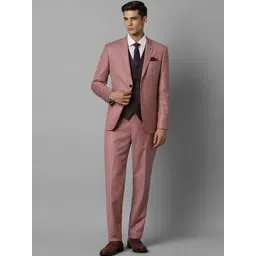 Louis Philippe Slim-Fit Single-Breasted Three-Piece Formal Suit-picture-19
