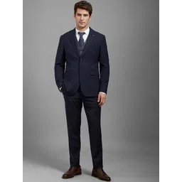 Louis Philippe Slim Fit Single-Breasted Three Piece Formal Suit-picture-24