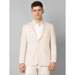 Louis Philippe Sport Beige Cotton Slim Fit Blazer-picture-12