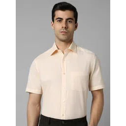 Louis Philippe Spread Collar Pure Cotton Formal Shirt-picture-43