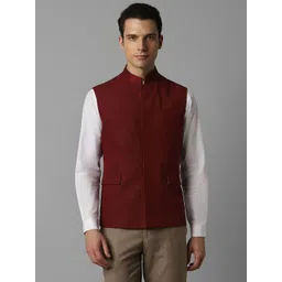 Louis Philippe Striped Nehru Jacket-picture-31