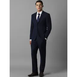 Louis Philippe Striped Notched Lapel Slim-Fit Two Piece Formal Suit-picture-38