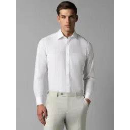Louis Philippe White Cotton Regular Fit Shirt-picture-39