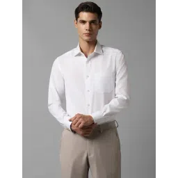 Louis Philippe White Cotton Regular Fit Shirt-picture-43