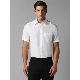 Louis Philippe White Cotton Regular Fit Shirt-picture-29