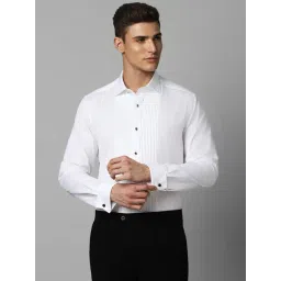 Louis Philippe White Regular Fit Self Pattern Shirt-picture-47