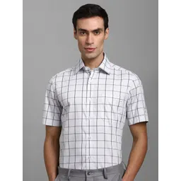 Louis Philippe Windowpane Checks Checked Formal Shirt-picture-35