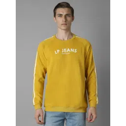 Louis Philippe Yellow Cotton Regular Fit Printed Sweatshirt-picture-40