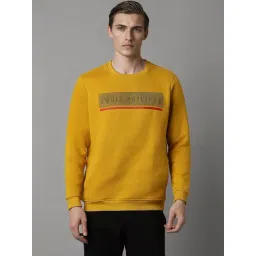Louis Philippe Yellow Regular Fit Printed Sweatshirt-picture-35