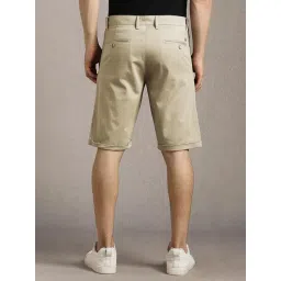 louis philippe Men Beige Solid Shorts image 2
