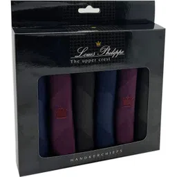 LOUIS PHILIPPE Men's Cotton ["Brown, Navy, Maroon"] Handkerchief-picture-15